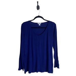 5 for $30 Old Navy Long Sleeve Shirt Royal Blue Women’s Size Large Excellent EUC